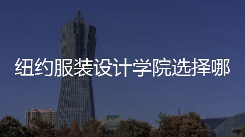 纽约服装设计学院选择哪所好?
