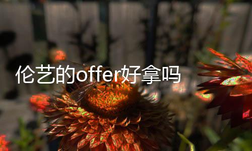 伦艺的offer好拿吗?